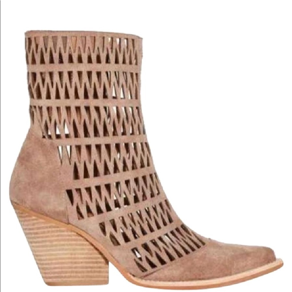 Jeffrey Campbell Walton Cutout Suede Boot